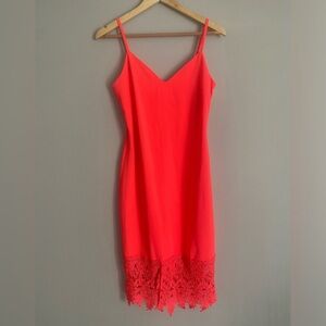NWT Gianni Bini Neon Peach Renee Dress Size Small